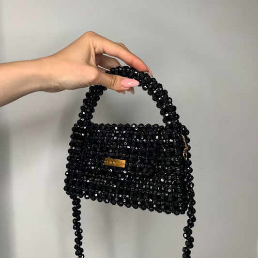 Bag of berry beads with pearls