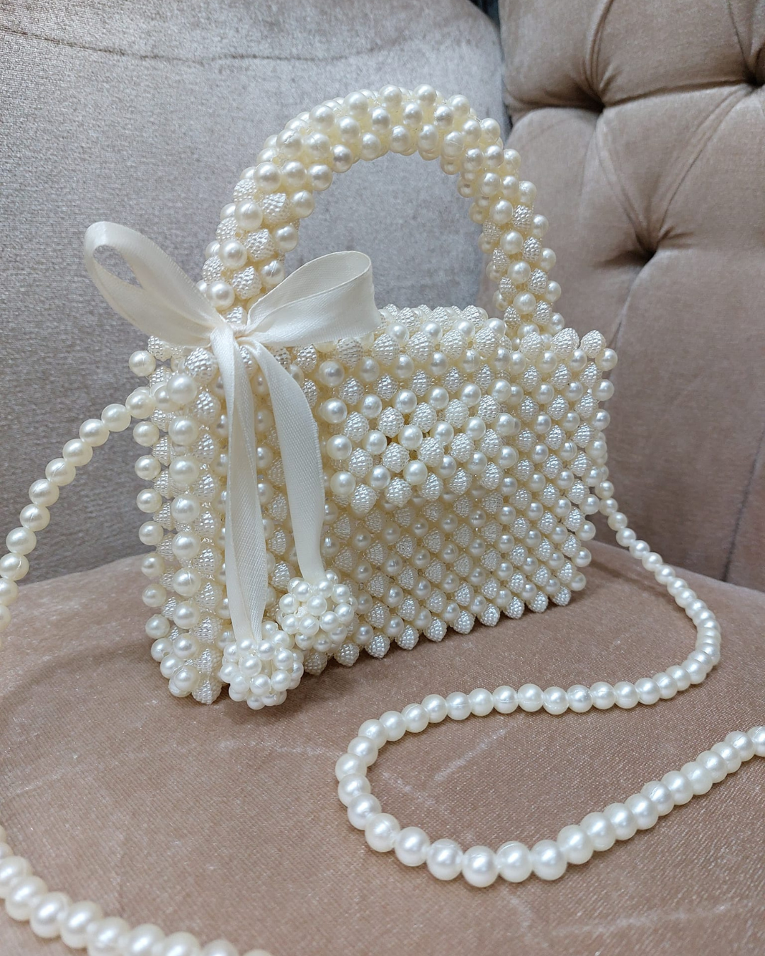 Berry and Pearl bag