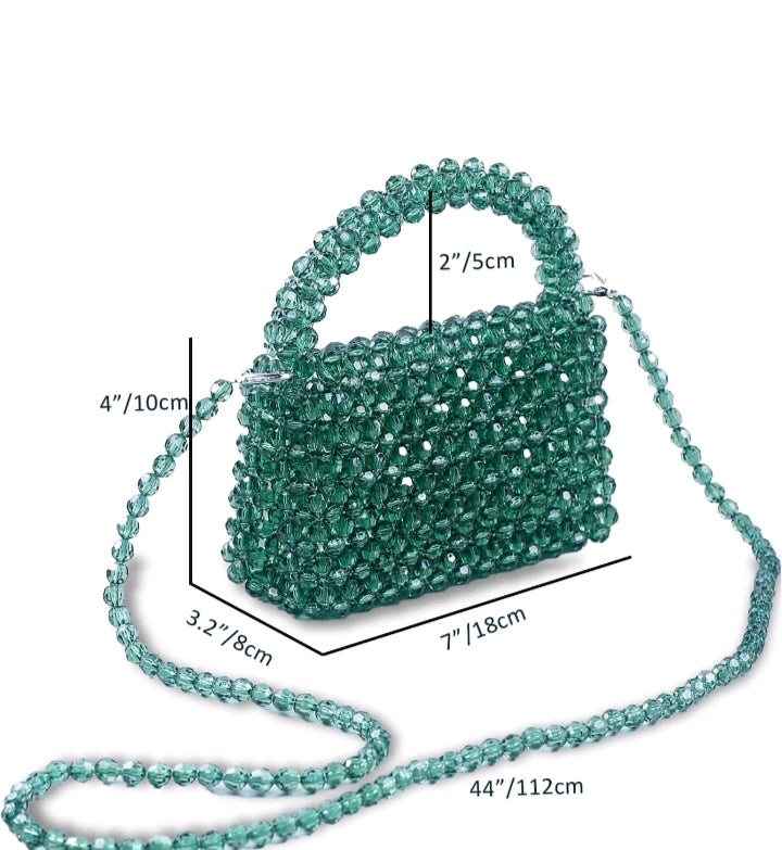 Beaded handbag shoulder bag