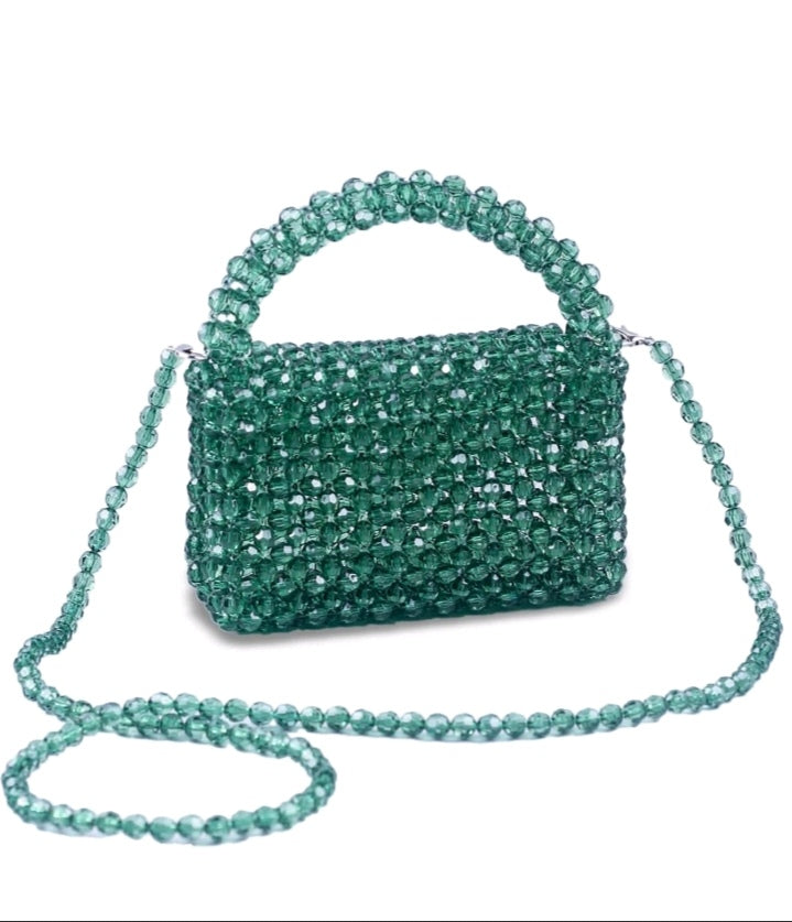 Beaded handbag shoulder bag