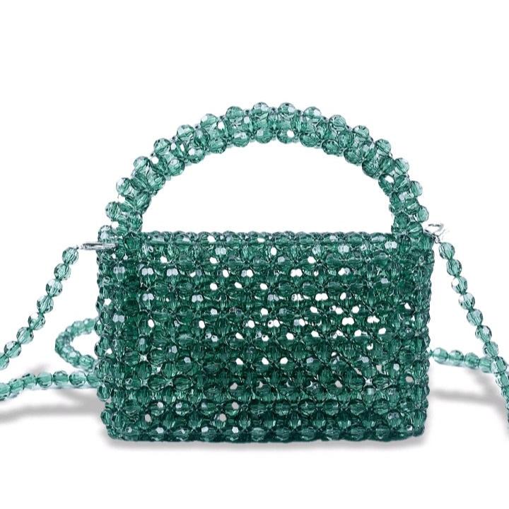 Beaded handbag shoulder bag