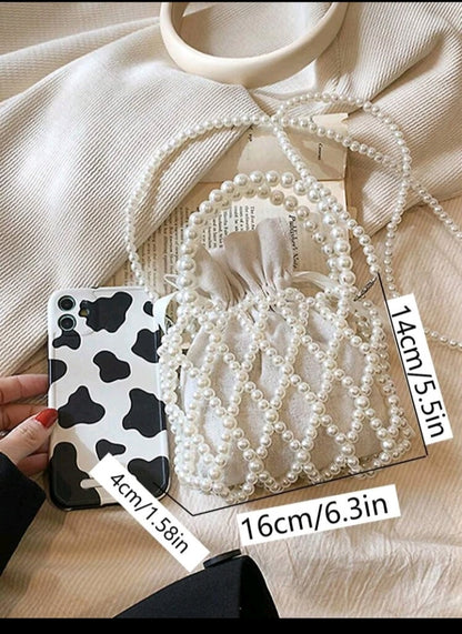 White pearl bag