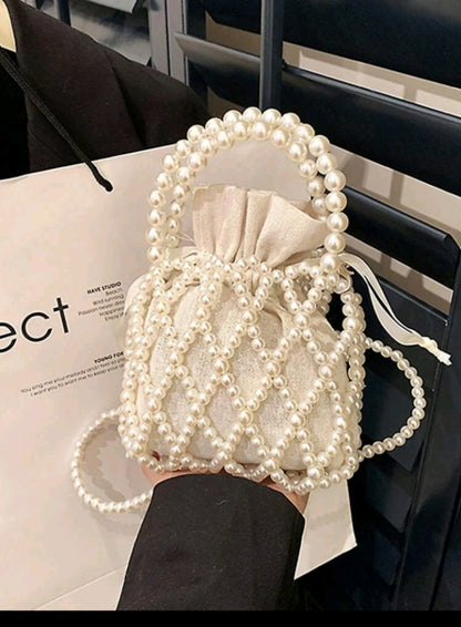 White pearl bag