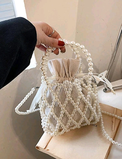 White pearl bag