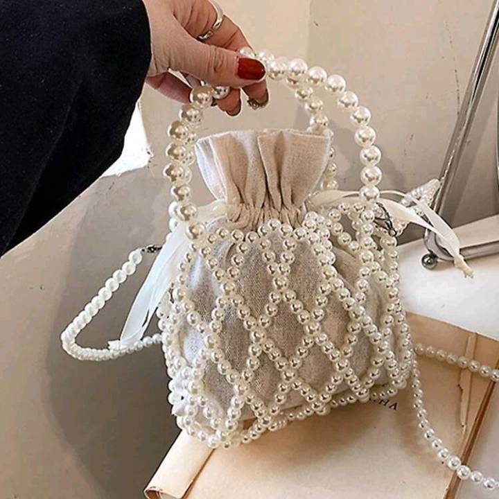 White pearl bag