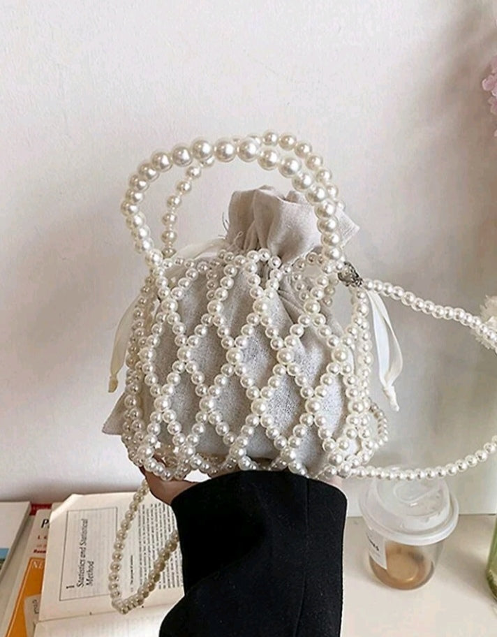 White pearl bag