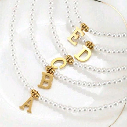 Letters Initial Pendant Necklace